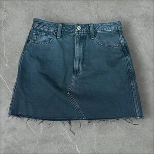 Abercrombie & Fitch Mini Skirt Womens 27 Blue Y2K Zoe Natural Rise Vtg‎ A-Line
